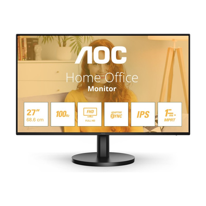Computerskærm 25" eller større - AOC 27B3HA2 27" Full HD LED-skærm 100 Hz med IPS-panel