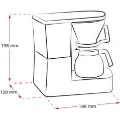 Kaffemaskine - Melitta Aromaboy superkompakt kaffemaskine til 1-2 kopper