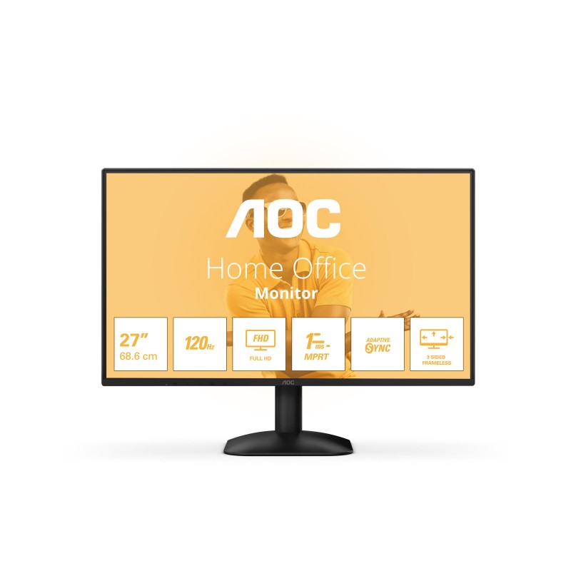 Computerskærm 25" eller større - AOC 27B31H 27" Full HD LED-skærm med 120 Hz og IPS-panel