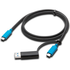 USB-C-dockingstation - Kensington SD4700P USB-C universal-dockingstation med 135 W AC-adaopter (brugt)