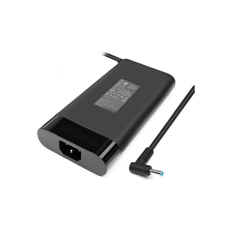HP oplader - HP original computeroplader 200 Watt BlueTip 4,5x3,0mm med strømkabel (brugt)