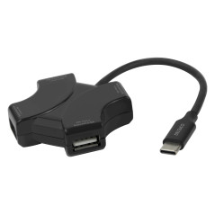 Deltaco USB-C-hub med 4 USB 2.0-porte