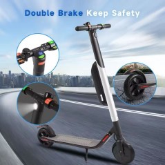 Elektriske løbehjul & scootere - Ninebot Segway ES4 El-løbehjul Udlejningsudgave (2x batteri) (demo i løs vægt) (ikke-foldbar)