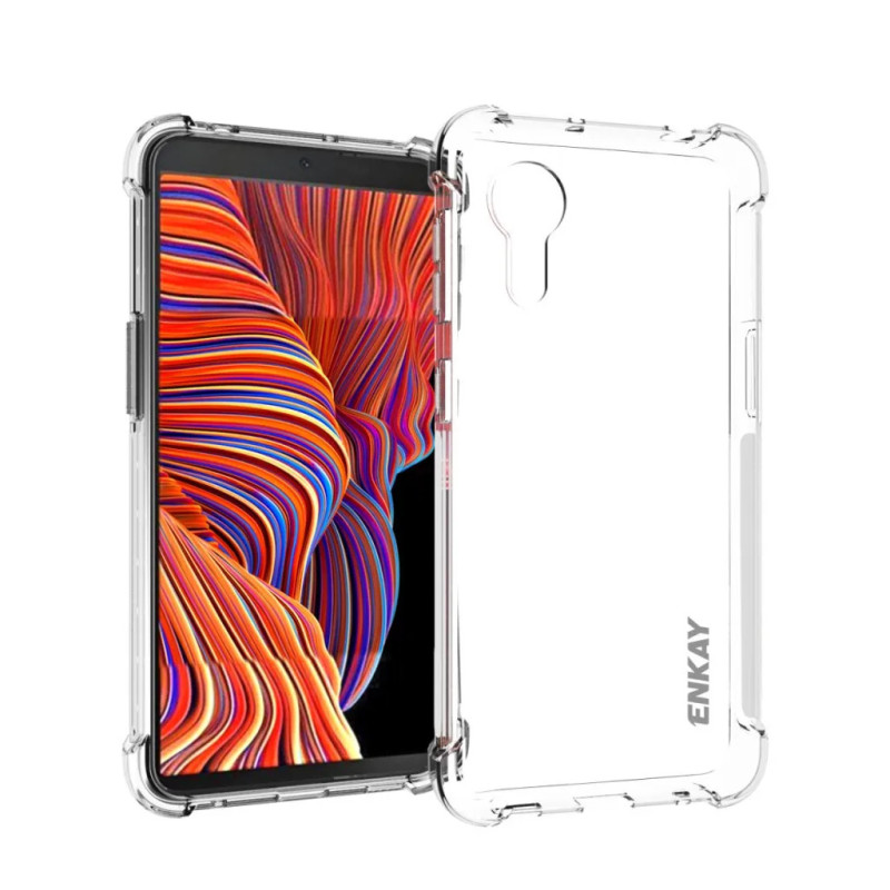 Covers - Enkay gennemsigtigt, slagfast mobilcover til Samsung Galaxy Xcover 5