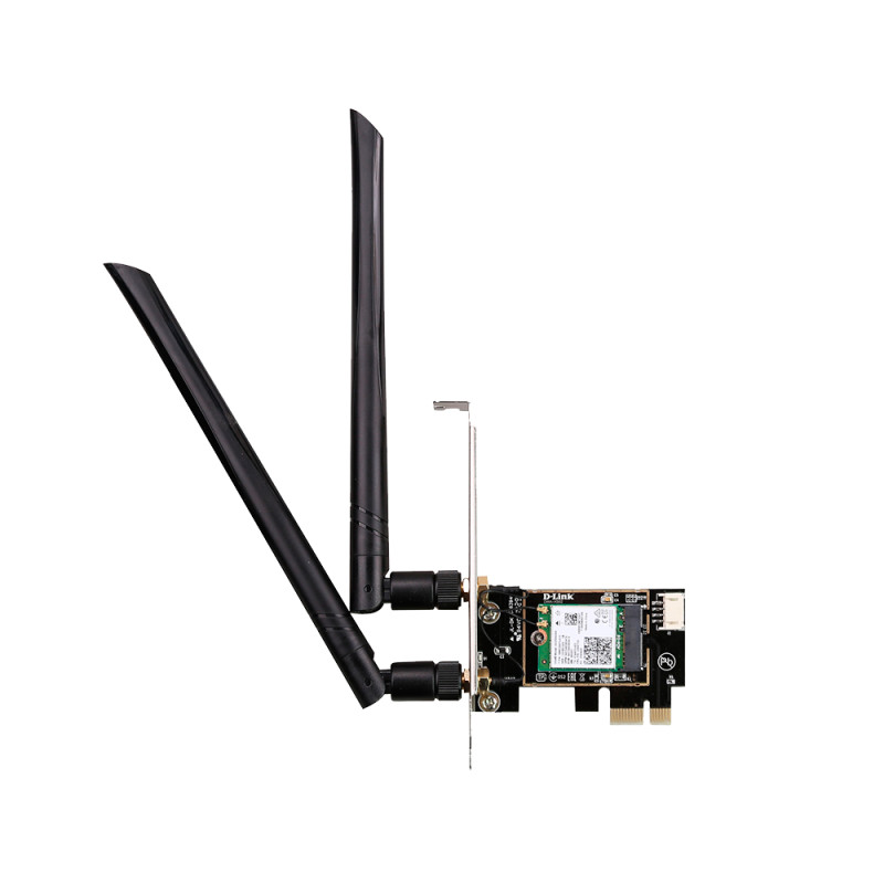 Trådløst netværkskort - D-Link DWA-X582 trådløst PCIe WiFi 6-netværkskort, 2400 Mbit/s, med Bluetooth 5.0