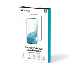 Champion skærmbeskyttelse af hærdet glas med sort ramme til Samsung Galaxy S23