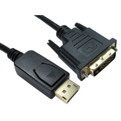 DisplayPort til DVI-kabel 2 meter