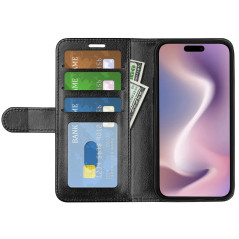 Smartphone- & mobiltilbehør - SiGN pungetui i kunstlæder til iPhone 16 Pro Max