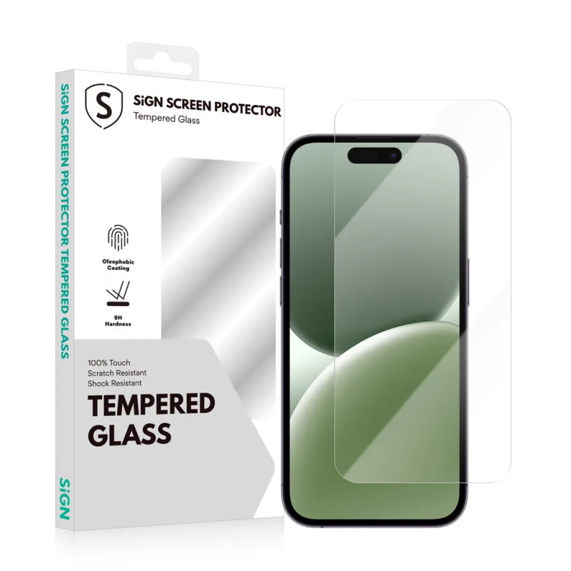 Skærmbeskyttelse - SiGN skærmbeskyttelse af hærdet glas til iPhone 17 og iPhone 16 Pro