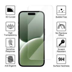 SiGN skærmbeskyttelse af hærdet glas til iPhone 17 og iPhone 16 Pro