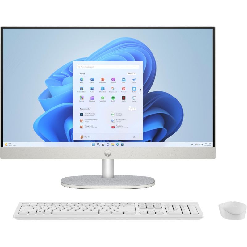 Alt-i-én computer - HP All-in-One 24-cr0074nf 24" Full HD Ryzen 5 16GB 512GB W11