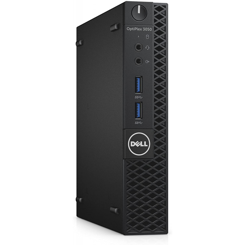 Brugt stationær computer - Dell OptiPlex 3050 Micro i3 (gen 6) 8GB 256GB W10P med WiFi (brugt)