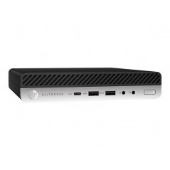 Brugt stationær computer - HP EliteDesk 800 G5 Mini i5 9th core 8GB 256GB WiFi W11P (brugt med defekt USB)