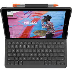 Tastatur til tablets - Logitech Slim Folio-etui med tastatur til iPad 10,2" 7., 8. og 9. generation (2019/2020/2021)
