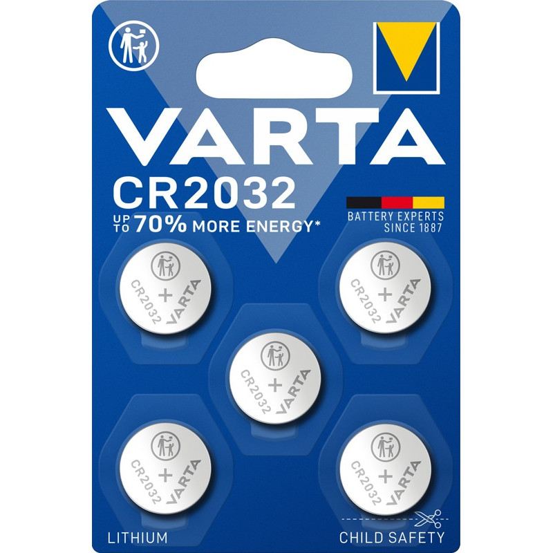 Elektrisk tilbehør - Varta CR2032 litiumbatteri 5-pack
