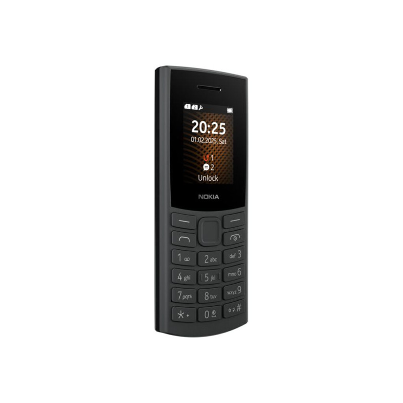 Funktionstelefon - Nokia 105 4G 2nd Edition 1,8" Dual SIM-mobiltelefon (mørkegrå)