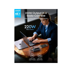 Anker powerbank 20 100 mAh 220 W med 2x USB-C og 1x USB-A