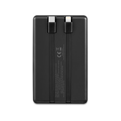 Portable batterier - Andersson powerbank 10 000 mAh med indbygget USB-C- og Lightning-kabel (22,5 W)