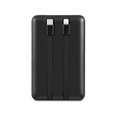 Portable batterier - Andersson powerbank 20 000 mAh med indbygget USB-C- og Lightning-kabel (22,5 W)