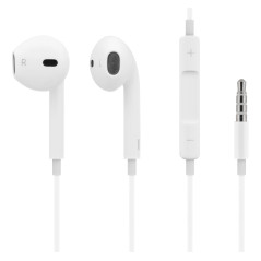 Deltaco 3,5 mm in-ear-headset med betjeningsknapper og mikrofon