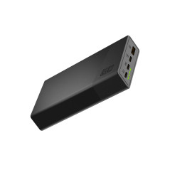 GreenCell hurtigopladende 22,5 W powerbank på 20 000 mAh med 2x USB-C og 1x USB-A