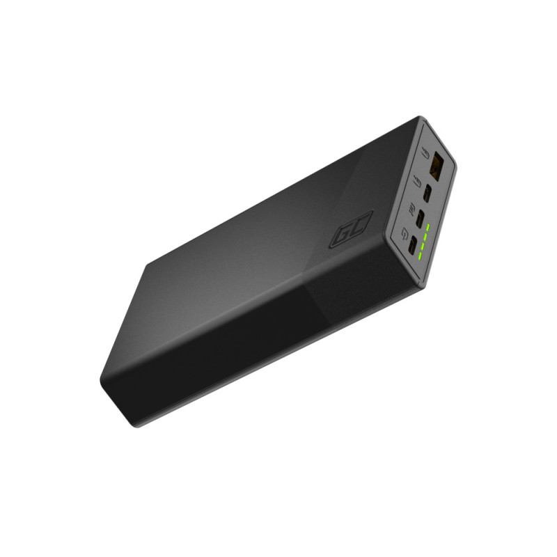 Portable batterier - GreenCell hurtigopladende 22,5 W powerbank på 20 000 mAh med 2x USB-C og 1x USB-A