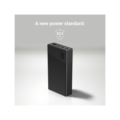 Portable batterier - GreenCell hurtigopladende 22,5 W powerbank på 20 000 mAh med 2x USB-C og 1x USB-A