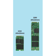 512 GB M.2 2242 NVMe SSD-harddisk (brugt)