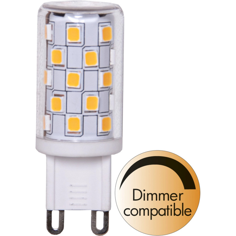 LED-lampa - Dæmpbar LED-pære sockel G9 Halo-LED 4 W (37 W) klart glas