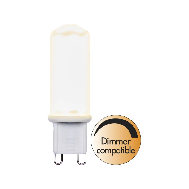 LED-lampa - Dæmpbar LED-pære socket G9 Halo-LED 4 watt (32 W) frostet glas
