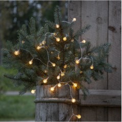 5 meter lang lyskæde med 50 varmhvide LED-lys - 476-45-2 | Billigte... Lyskæde - 5 meter lang lyskæde med 50 varmhvide LED-lys