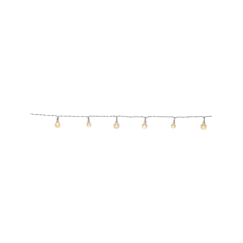 5 meter lang lyskæde med 50 varmhvide LED-lys - 476-45-2 | Billigte... Lyskæde - 5 meter lang lyskæde med 50 varmhvide LED-lys