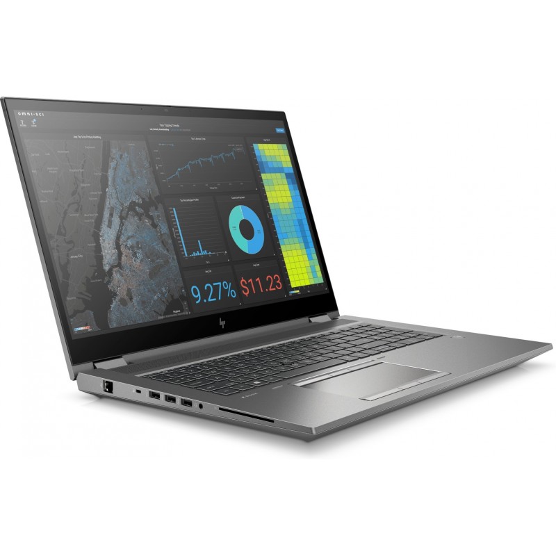 Brugt laptop 17" - HP ZBook Fury 17 G7 17.3" 4K UHD i7 10th 32GB 512GB RTX 5000 W11P (brugt med mindre chassisskader)