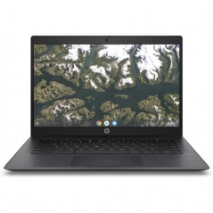 Brugt laptop 14" - HP Chromebook 14 G6 14" FHD Intel 4 GB 32 GB (brugt med mærker skærm, beskadiget kabinet)