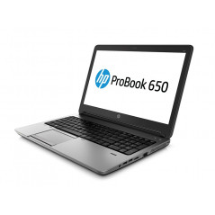 Brugt bærbar computer 15" - HP ProBook 650 G2 15.6" FHD i5 6th 16GB 256GB W10P med 4G (brugt med små mærker skærm)