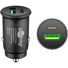 Goobay oplader med 1x USB-C, 1x USB-A og 27 W PD-hurtigopladning - ...