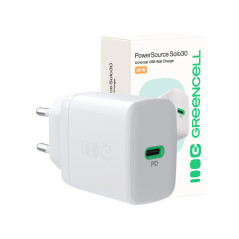 GreenCell hurtigopladende USB-C-strømadapter 30 W PD - CHARB-GC-30C...