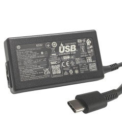 Original HP-oplader 65 W USB-C med strømkabel (ny)
