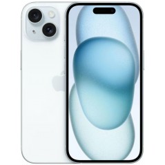 iPhone 15 128GB Blå med 1 års garanti (brugt med nyt batteri)