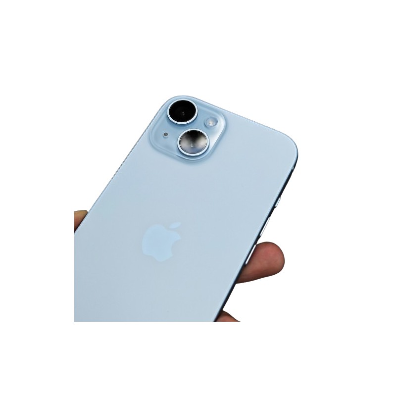 Brugt iPhone - iPhone 15 128GB Blå med 1 års garanti (brugt med nyt batteri)