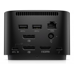 USB-C-dockingstation - HP USB-C Thunderbolt Dock G4 universel dockingstation med understøttelse af 4 skærme (brugt uden AC)