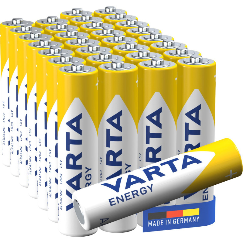 Batterier & batteri tester - Varta alkalisk batteri, 30-pak AAA-batterier LR03
