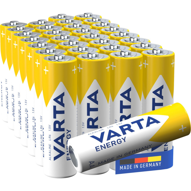 Batterier & batteri tester - Varta alkalisk batteri, 30-pak AA-batterier LR06