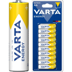 Varta alkalisk batteri, 30-pak AA-batterier LR06