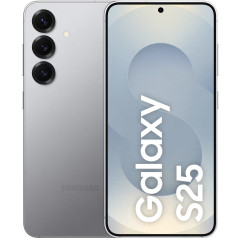 Samsung Galaxy S25 5G 6,2" 128 GB med 120 Hz-skærm Silver Shadow (brugt)