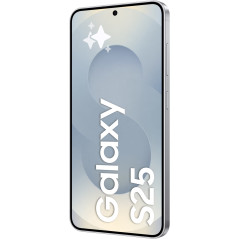 Samsung Galaxy S25 5G 6,2" 128 GB med 120 Hz-skærm Silver Shadow (brugt)