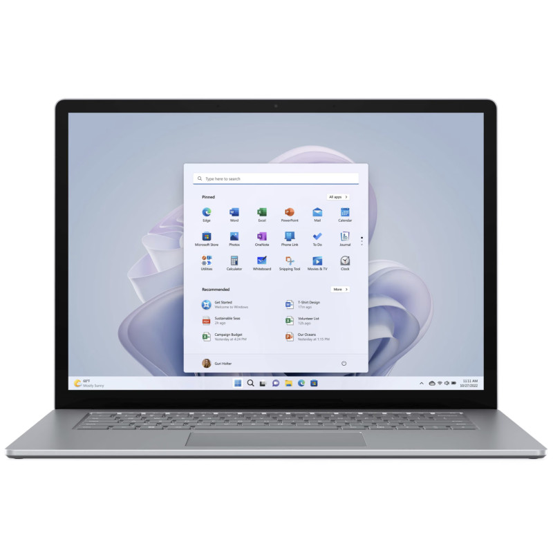 Brugt bærbar computer 13" - Microsoft Surface Laptop 5 15" Touch i7 12th 16GB 512GB W11P (brugt)