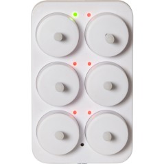 LED-ljus - 6-pak genopladelige LED-telys inklusive batterioplader med timer