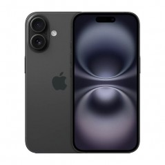 iPhone 16 128GB 5G Sort med 1 års garanti (brugt med skærm i ny stand)