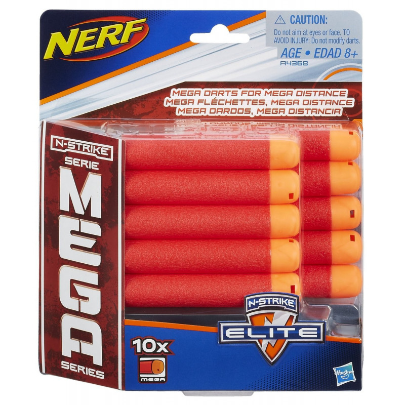 Nerf Mega kit med 10 stora pilar Nerf guns - Nerf Mega kit med 10 store pile